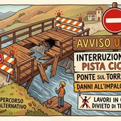 A Rassa chiuso il ponte di Prabella sulla pista ciclabile: percorso alternativo per pedoni e biciclette A Rassa chiuso il ponte di Prabella sulla pista ciclabile: percorso alternativo per pedoni e biciclette