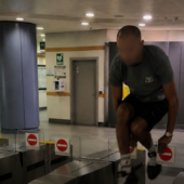Un fermo immagine del video pubblicato sui social e poi rimosso