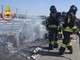 Si incendia un veicolo ad Alice Castello: i Vigili del Fuoco domano le fiamme