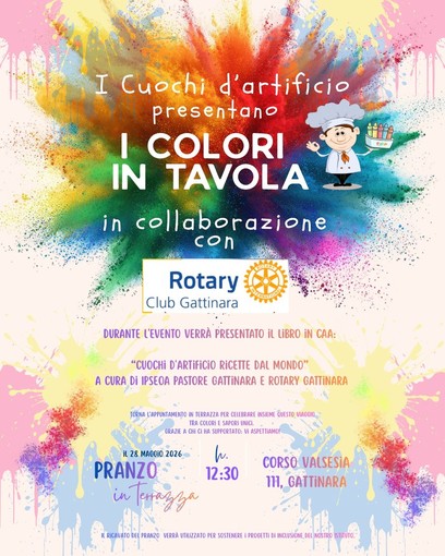 “I colori in tavola”, a Gattinara il pranzo conclusivo dei Cuochi d’Artificio