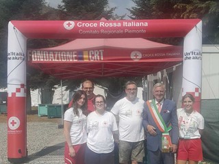 Roccapietra, il sindaco Bondetti in visita al campo CRI “I Care Your Children” Roccapietra, il sindaco Bondetti in visita al campo CRI “I Care Your Children”