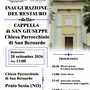 A Prato Sesia si inaugura il restauro della Cappella di San Giuseppe