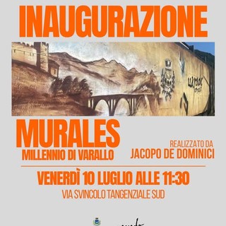 Varallo inaugura il murales del Millennio in via Svincolo Tangenziale Sud