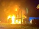 Incendio in una segheria a Campertogno in Valsesia FOTO e VIDEO