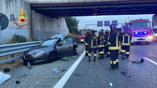 Gravissimo incidente in autostrada: al lavoro i mezzi di soccorso vercellesi
