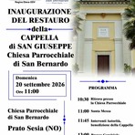 A Prato Sesia si inaugura il restauro della Cappella di San Giuseppe
