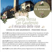 Isella di Grignasco celebra San Gaudenzio: torna il “Miracolo delle Rose” nel 2026
