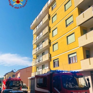 Serravalle: Fiamme in appartamento, arrivano i Vigili del Fuoco