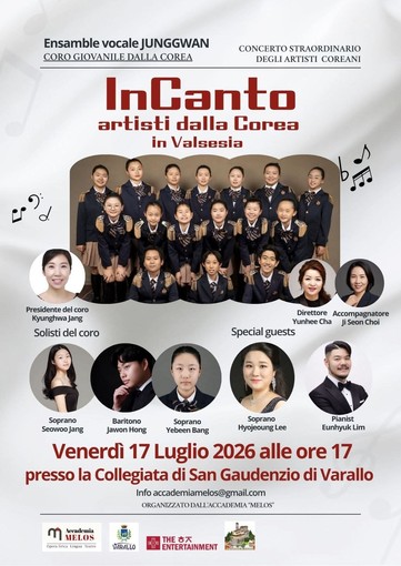Varallo, alla Collegiata di San Gaudenzio il concerto degli artisti coreani