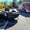 Auto si ribalta sulla Cremosina a Valduggia: due feriti