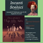 Varallo, “Incanti scenici” porta in sala “I Figli della Notte”: lettura-spettacolo tra voce, chitarra e campane tibetane