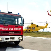 Moto finisce contro il guardrail, arriva anche l'elisoccorso