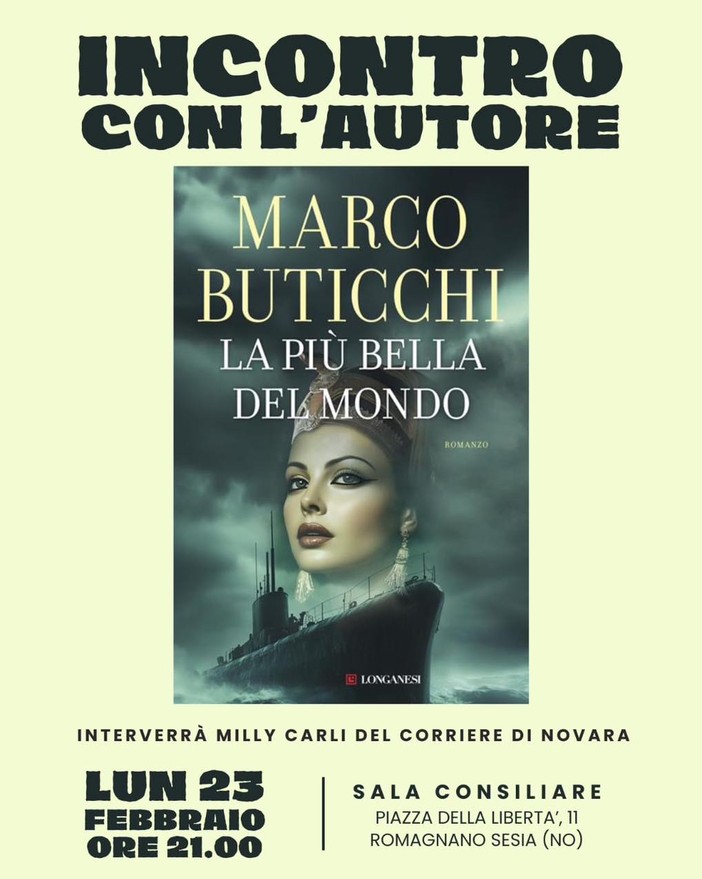 A Romagnano Sesia una serata con Marco Buticchi tra avventura e storia