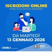 Scuola, aperte le iscrizioni per l’anno scolastico 2026/2027 Scuola, aperte le iscrizioni per l’anno scolastico 2026/2027