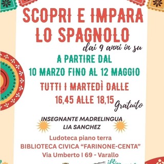 Varallo, in biblioteca arriva lo spagnolo gratuito per bambini: corso da marzo con posti limitati