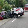 Auto fuori strada in località Vocca: Vigili del Fuoco e 118 collaborano per prestare soccorso - Foto VVF Varallo.