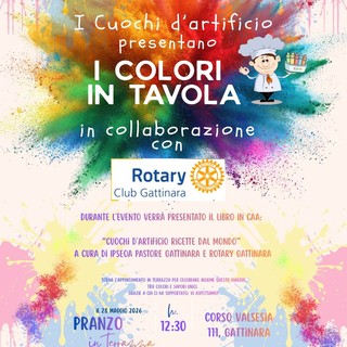 “I colori in tavola”, a Gattinara il pranzo conclusivo dei Cuochi d’Artificio