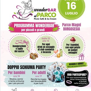 Borgosesia: Riapre il bar del Parco Magni: inaugurazione il 16 luglio con festa per grandi e bambini