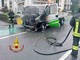 Incendio Furgone a Varallo Sesia. Illeso il conducente Incendio Furgone a Varallo Sesia. Illeso il conducente