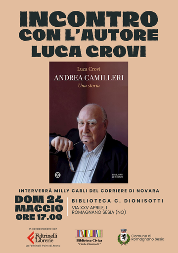 A Romagnano Sesia Luca Crovi racconta Andrea Camilleri