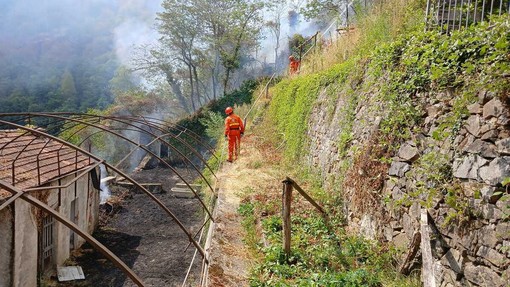 Incendio in Valsessera, il fuoco raggiunge alcune strade: in campo le squadre AIB Incendio in Valsessera, il fuoco raggiunge alcune strade: in campo le squadre AIB