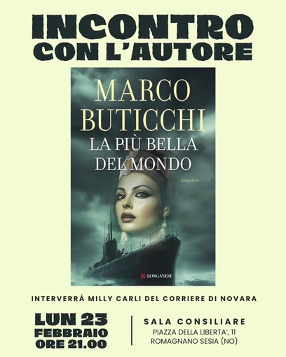 A Romagnano Sesia una serata con Marco Buticchi tra avventura e storia