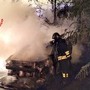 Serravalle, auto a fuoco nella notte