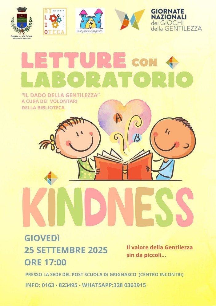 Il dado della gentilezza, letture e creatività per bambini e famiglie in biblioteca Il dado della gentilezza, letture e creatività per bambini e famiglie in biblioteca