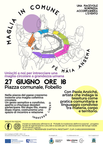 Fobello, “Maglia in Comune” intreccia arte, comunità e territorio