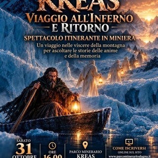 Alagna Valsesia, il 31 ottobre “Kreas – Viaggio all’inferno e ritorno” nel Parco Minerario