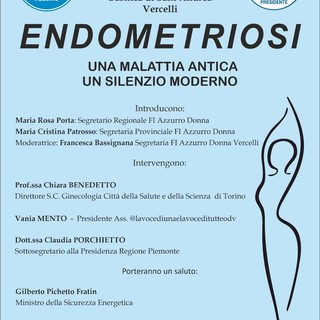 Vercelli, &quot;Endometriosi: una malattia antica, un silenzio moderno&quot;