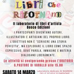 A Varallo torna “Libri che ritornano”, laboratorio di libri d’artista per i ragazzi delle scuole medie A Varallo torna “Libri che ritornano”, laboratorio di libri d’artista per i ragazzi delle scuole medie