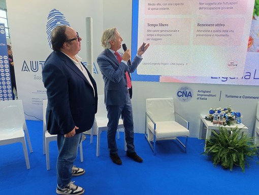 TTG di Rimini, la Liguria si candida a laboratorio europeo della Silver Economy: presentato il «Liguria Longevity Project» al presidente nazionale di CNA TTG di Rimini, la Liguria si candida a laboratorio europeo della Silver Economy: presentato il «Liguria Longevity Project» al presidente nazionale di CNA