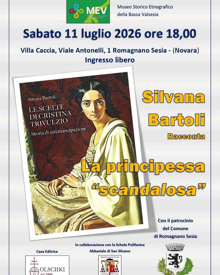 A Romagnano Sesia Silvana Bartoli racconta “La principessa scandalosa”