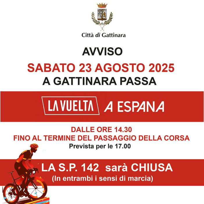 Gattinara saluta la Vuelta a España: il grande ciclismo passa in città