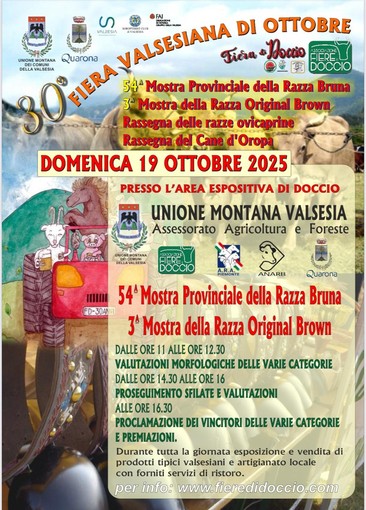 Agnona–Doccio festeggia i 30 anni della Fiera: un grande evento tra tradizione, allevamento e giovani agricoltori