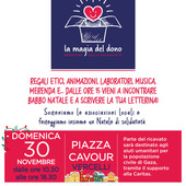 Vercelli si prepara a “La Magia del Dono”: in Piazza Cavour il mercatino solidale delle associazioni Vercelli si prepara a “La Magia del Dono”: in Piazza Cavour il mercatino solidale delle associazioni