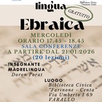 In Biblioteca a Varallo riparte il corso gratuito di ebraico: al via il 21 gennaio con Doron Porat