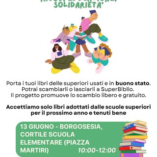 A Borgosesia libri scolastici in circolo con SuperBiblio