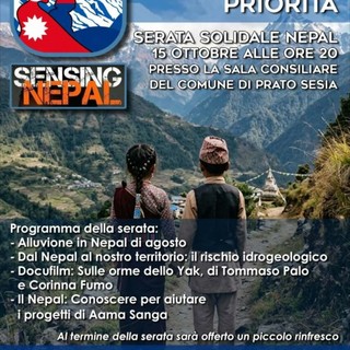 A Prato Sesia una serata solidale per le popolazioni del Nepal colpite dall’alluvione