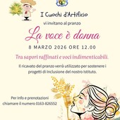 A Gattinara il pranzo “La voce è donna” con I Cuochi d’Artificio: il ricavato sosterrà i progetti di inclusione dell’Istituto A Gattinara il pranzo “La voce è donna” con I Cuochi d’Artificio: il ricavato sosterrà i progetti di inclusione dell’Istituto
