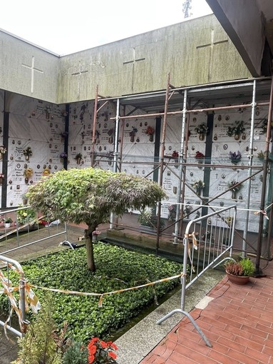 Cimitero di Quarona, al via i lavori di messa in sicurezza dell’ala sinistra