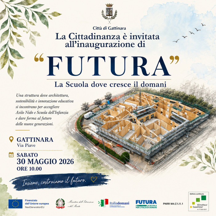 Gattinara inaugura “Futura”, la nuova scuola dove cresce il domani Gattinara inaugura “Futura”, la nuova scuola dove cresce il domani