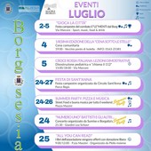 Luglio a Borgosesia tra feste, musica, sport e appuntamenti per tutte le età Luglio a Borgosesia tra feste, musica, sport e appuntamenti per tutte le età