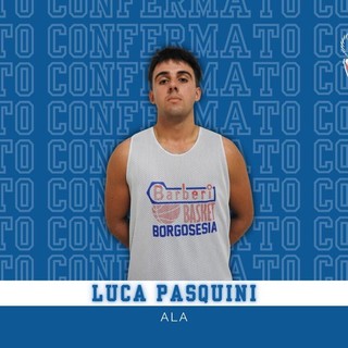 Luca Pasquini confermato in maglia Barberi Valsesia Basket per la prossima stagione