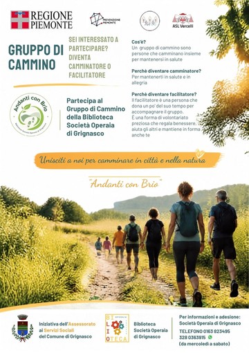 Grignasco, nasce “Andanti con brio”: camminare insieme per stare bene Grignasco, nasce “Andanti con brio”: camminare insieme per stare bene