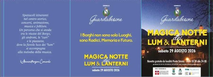 Guardabosone, il 29 agosto torna la Magica Notte dei Lum e Lanterni