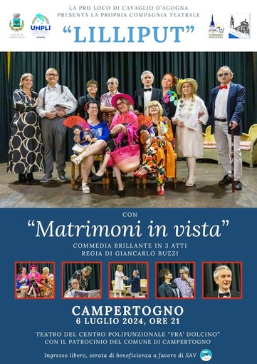 Campertogno: "Matrimoni in vista" la commedia Campertogno: "Matrimoni in vista" la commedia