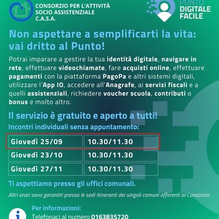 Lozzolo promuove la cittadinanza digitale con l’iniziativa “Non aspettare a semplificarti la vita: vai dritto al Punto!”
