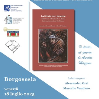 Borgosesia, presentazione del libro &quot;La Storia non insegna&quot;